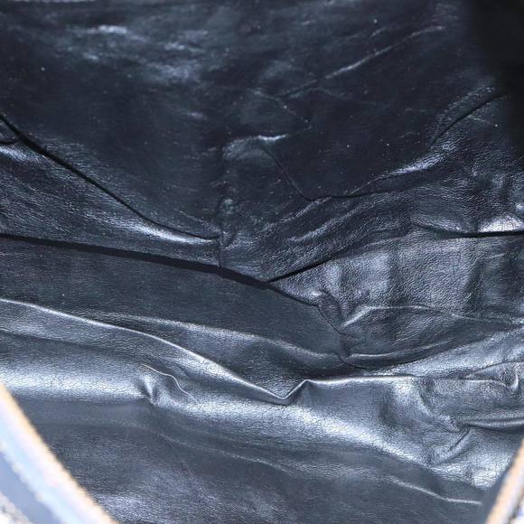 CELINE C Sulky Boston Bag Canvas Leather Navy Gold Auth bs19729 - Picture 16 of 16